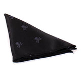 Skull & Crossbones Necktie, Bowtie & Handkerchief Set